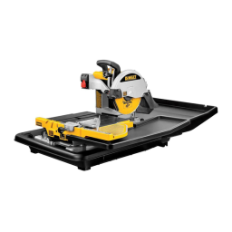 DeWalt D24000 Tile cutter Manuel utilisateur | Fixfr