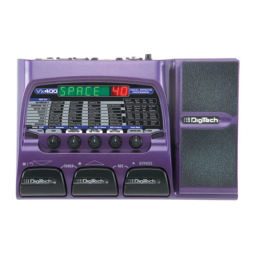 DigiTech VX400 Manuel utilisateur | Fixfr