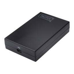Digitus DA-70833 Graphic Adapter, USB 2.0 to VGA Guide de démarrage rapide | Fixfr