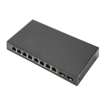 Digitus DN-80067 8-Port Gigabit + 2 Gigabit SFP Ethernet, Unmanaged Switch Guide de d&eacute;marrage rapide