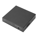 Digitus DN-95320-1 Fast Ethernet PoE Switch 4-port PoE + 1-port uplink, 60W PoE Budget Guide de d&eacute;marrage rapide