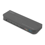 Digitus DS-12890 KVM Switch, 4-Port, 4K60Hz, 4 x DP in, 1 x DP/HDMI out Guide de d&eacute;marrage rapide