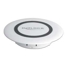 DeLOCK 65918 Wireless Qi Fast Charger 7.5 W + 10 W for table mounting  Fiche technique | Fixfr