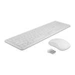 DeLOCK 12703 USB Keyboard and Mouse Set 2.4 GHz wireless white Fiche technique