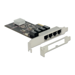 DeLOCK 89567 PCI Express x4 Card 4 x RJ45 Gigabit LAN RTL8111 Fiche technique