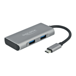 DeLOCK 63261 External USB 3.2 Gen 2 USB Type-C™ Hub Fiche technique | Fixfr