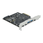 DeLOCK 89074 PCI Express x4 Card to 3 x USB Type-C&trade; + 2 x USB Type-A - SuperSpeed USB 10 Gbps Fiche technique