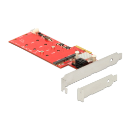 DeLOCK 89379 PCI Express x4 Card > Hybrid 2 x internal M.2 + 2 x SATA 6 Gb/s Fiche technique | Fixfr