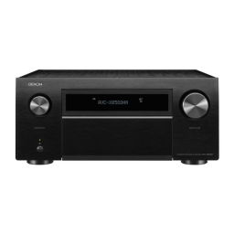 Denon AVC-X8500HA Manuel du propriétaire | Fixfr