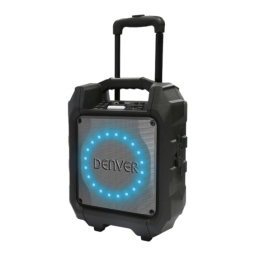 Denver TSP-305 6.5'' Bluetooth trolley speaker Manuel utilisateur | Fixfr