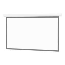 Da-Lite DESIGNER CONTOUR MANUAL Manuel utilisateur | Fixfr