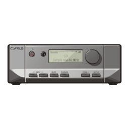 Cyrus 82 DAC QX Integrated Amplifier Manuel utilisateur | Fixfr
