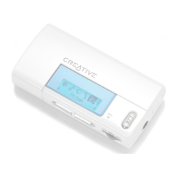 Creative MuVo V200 Manuel utilisateur | Fixfr