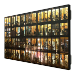 Christie UHD654-X-HR 65&rdquo; 4K UHD 700 nit ultra-narrow bezel LCD video wall panel. Manuel utilisateur