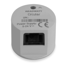 Circutor ReadWatt Optical pulse collector Manuel du propriétaire | Fixfr