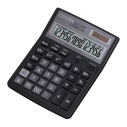 Citizen SDC-395N calculator Fiche technique | Fixfr