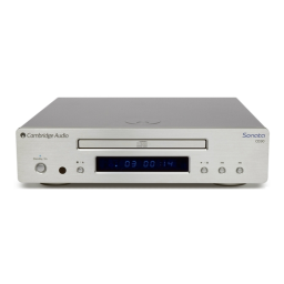 Cambridge Audio SONATA CD30 Manuel utilisateur | Fixfr