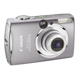 Canon Digital IXUS 850 IS Manuel utilisateur | Fixfr