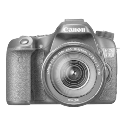 Canon EOS 70D Manuel utilisateur | Fixfr