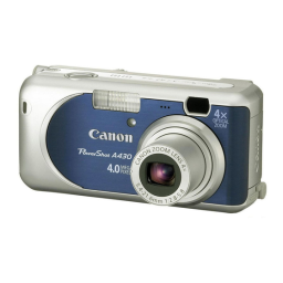 Canon PowerShot A420 Manuel utilisateur | Fixfr