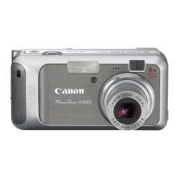 Canon PowerShot A460 Manuel utilisateur | Fixfr