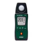 Extech Instruments LT40 LED Light Meter Manuel utilisateur