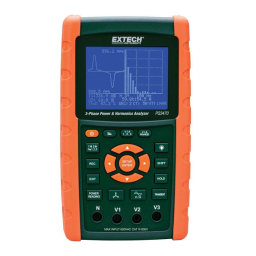 Extech Instruments PQ3470 3-Phase Graphical Power & Harmonics Analyzer/Datalogger Manuel utilisateur | Fixfr