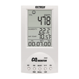 Extech CO220 Manuel d'utilisation | Chat IA & PDF | Fixfr