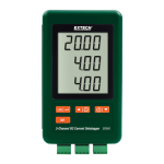 Extech Instruments SD900 3-Channel DC Current Datalogger Manuel utilisateur