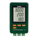 Extech Instruments SD910 3-Channel DC Voltage datalogger Manuel utilisateur