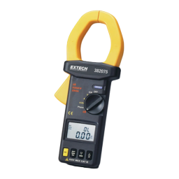 Extech Instruments 382075 2000A True RMS AC/DC 3-Phase Clamp-on Power Analyzer Manuel utilisateur | Fixfr