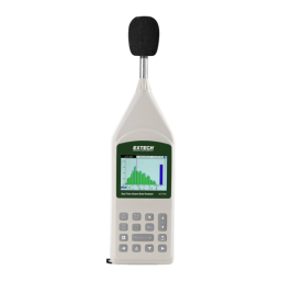 Extech Instruments 407790A Real Time Octave Band Analyzer Manuel utilisateur | Fixfr