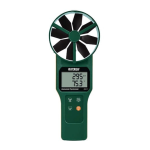 Extech Instruments AN310 Large Vane CFM/CMM Anemometer/Psychrometer Manuel utilisateur