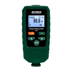 Extech Instruments CG206 Coating Thickness Tester Manuel utilisateur | Fixfr