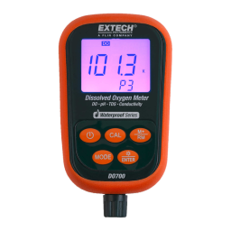 Extech Instruments DO700 Portable Dissolved Oxygen Meter Manuel utilisateur | Fixfr