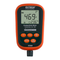 Extech Instruments EC600 Waterproof pH/mV/Conductivity/TDS/Salinity/Temp Meter Manuel utilisateur | Fixfr