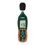 Extech Instruments HD600 Datalogging Sound Level Meter Manuel utilisateur