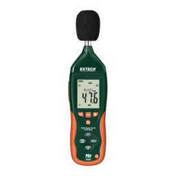 Extech Instruments HD600 Datalogging Sound Level Meter Manuel utilisateur | Fixfr