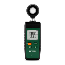 Extech Instruments LT250W Light Meter Manuel utilisateur | Fixfr