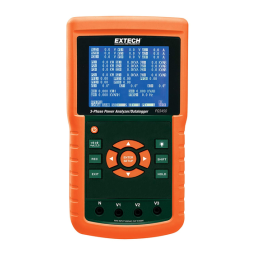 Extech Instruments PQ3450 3-Phase Power Analyzer/Datalogger Manuel utilisateur | Fixfr