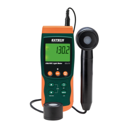 Extech Instruments SDL470 UVA/UVC Light Meter/Datalogger Manuel utilisateur | Fixfr