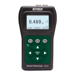 Extech Instruments TKG100 Digital Ultrasonic Thickness Gauge Guide de démarrage rapide | Fixfr