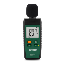 Extech Instruments SL250W Sound Meter Guide de démarrage rapide | Fixfr