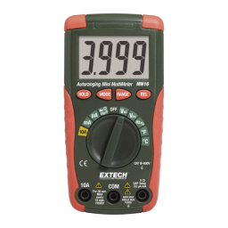 Extech Instruments MN16A Digital Mini MultiMeter Manuel utilisateur | Fixfr