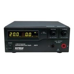 Extech Instruments 382275 600W Switching Mode DC Power Supply (120V) Manuel utilisateur | Fixfr