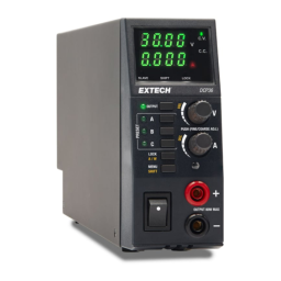 Extech Instruments DCP36 80W Switching Mode DC Power Supply Manuel utilisateur | Fixfr