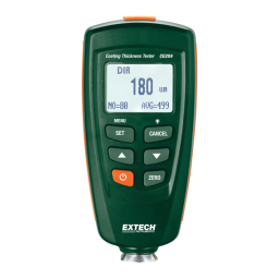 Extech Instruments CG204 Coating Thickness Tester Manuel utilisateur | Fixfr