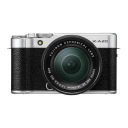 Fujifilm X-A20 Camera Manuel utilisateur | Fixfr