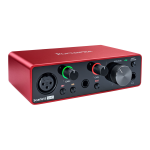 Focusrite Scarlett Solo Mode d'emploi