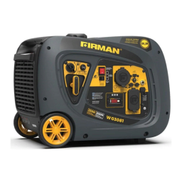 Manuel d'utilisation Firman W03081 - Générateur portable 3000 Watts | Fixfr